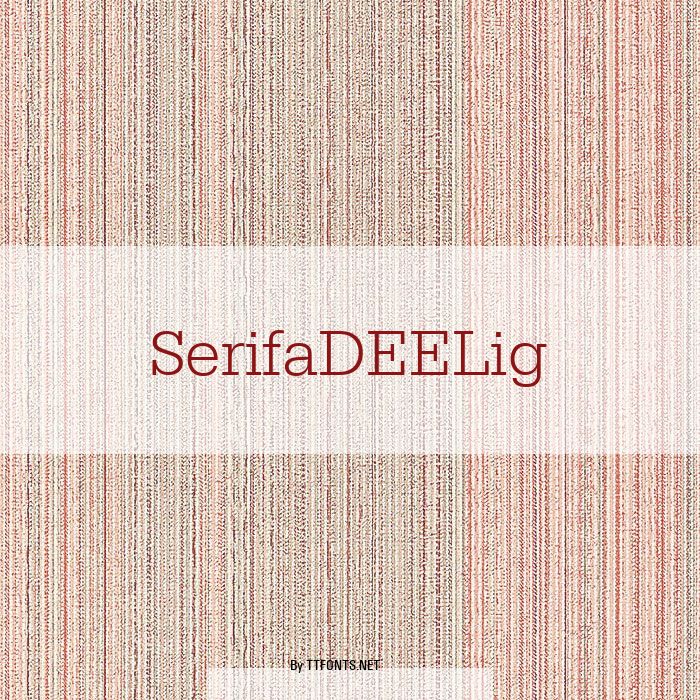 SerifaDEELig example