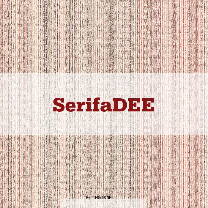 SerifaDEE example