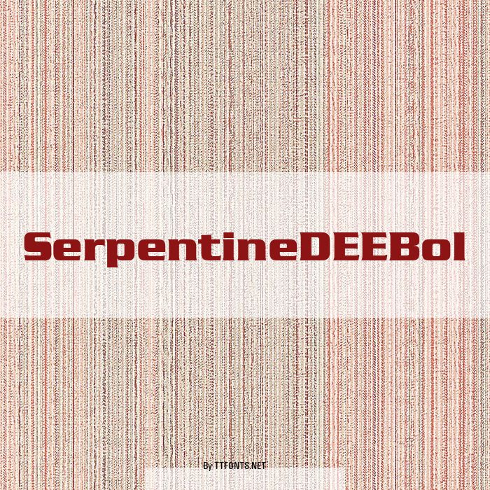 SerpentineDEEBol example