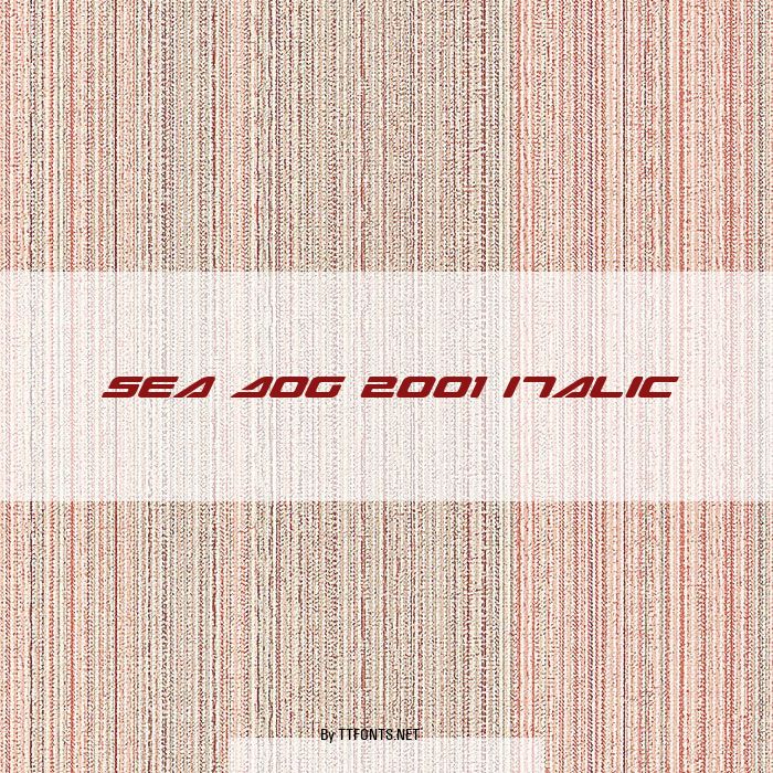 Sea Dog 2001 Italic example