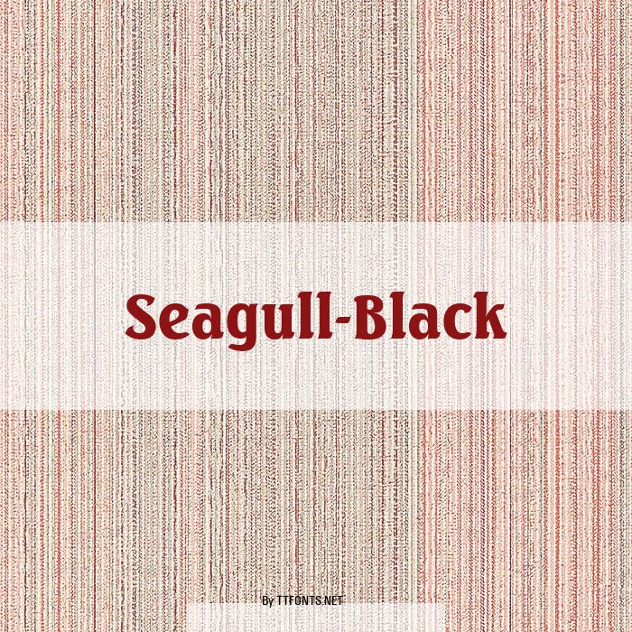 Seagull-Black example