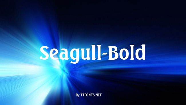 Seagull-Bold example