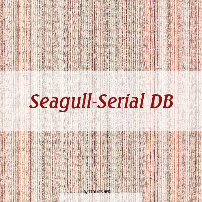 Seagull-Serial DB example