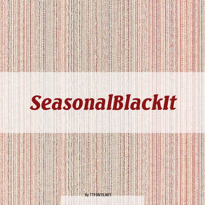 SeasonalBlackIt example