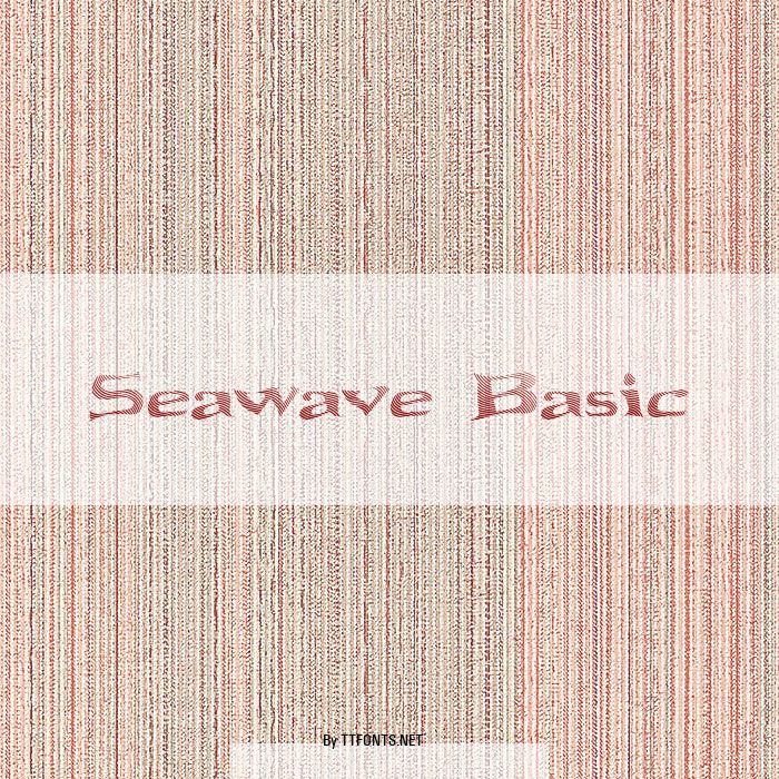 Seawave Basic example