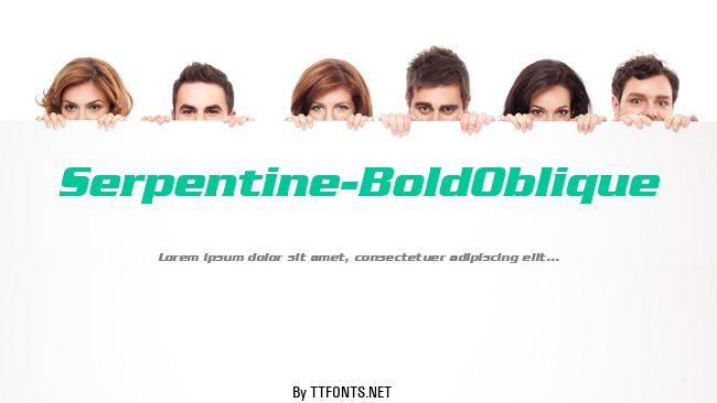 Serpentine-BoldOblique example