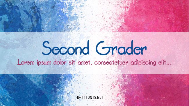 Second Grader example