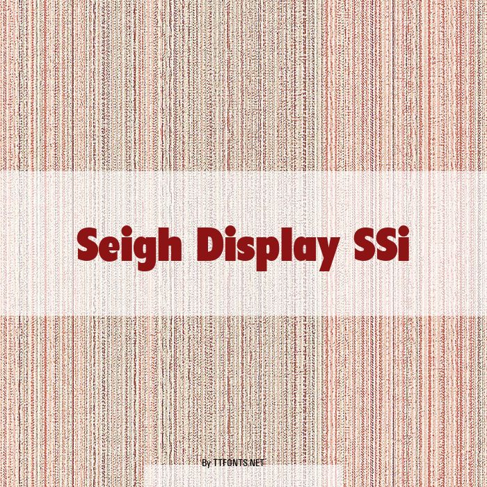 Seigh Display SSi example
