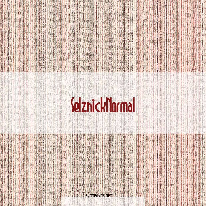 SelznickNormal example