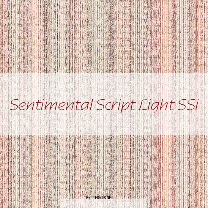 Sentimental Script Light SSi example