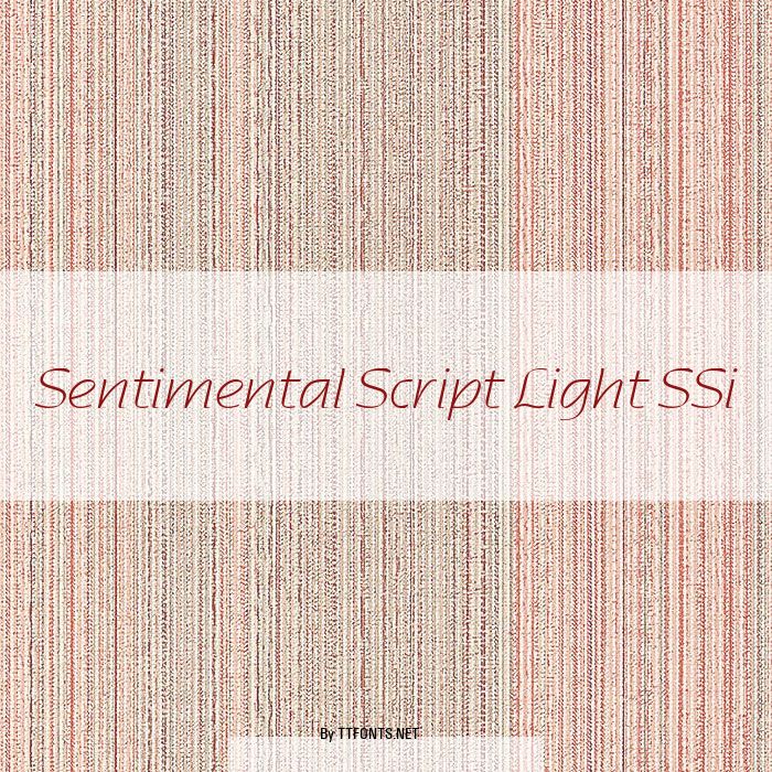 Sentimental Script Light SSi example