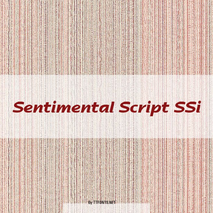 Sentimental Script SSi example