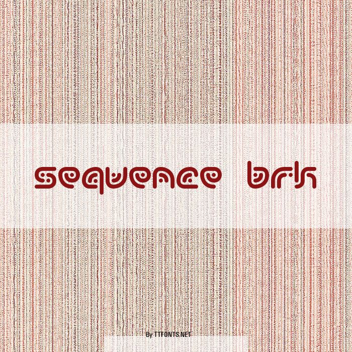 Sequence BRK example