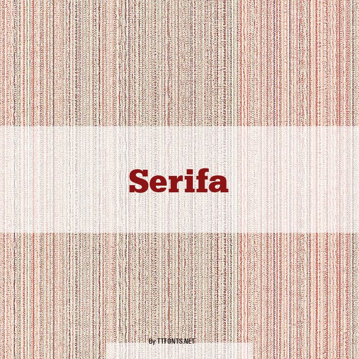 Serifa example