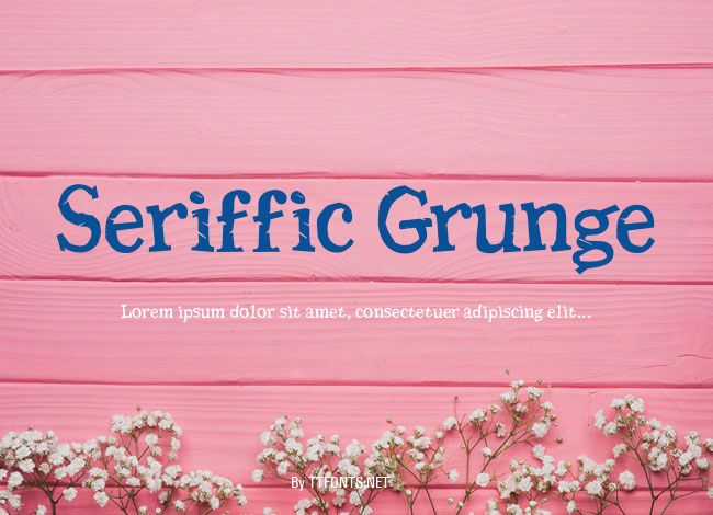 Seriffic Grunge example
