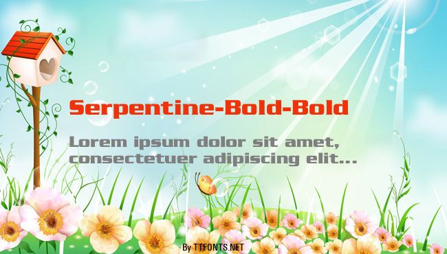 Serpentine-Bold-Bold example