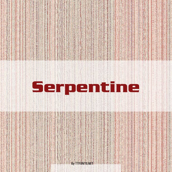 Serpentine example