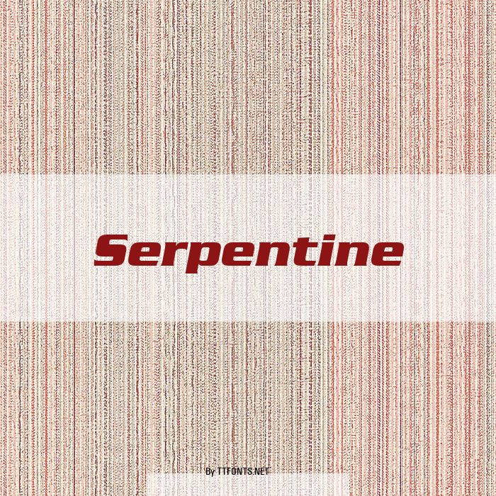Serpentine example