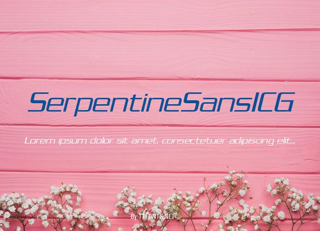 SerpentineSansICG example