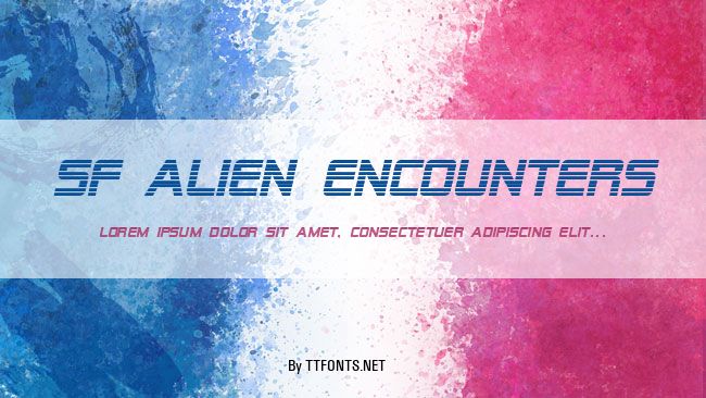 SF Alien Encounters example