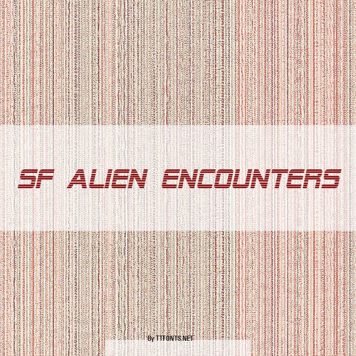 SF Alien Encounters example