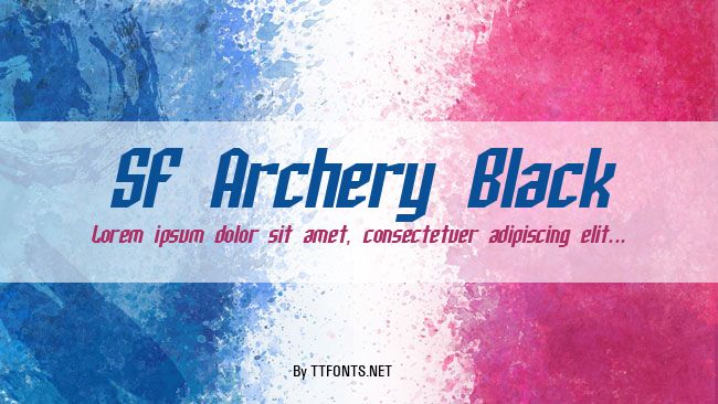 SF Archery Black example