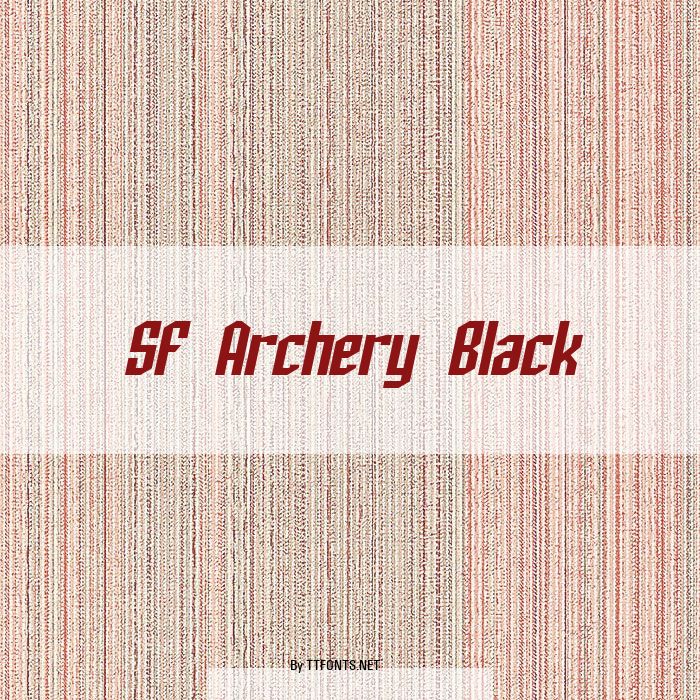 SF Archery Black example