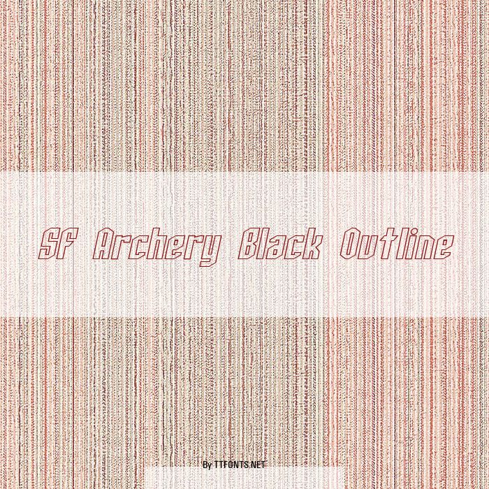 SF Archery Black Outline example