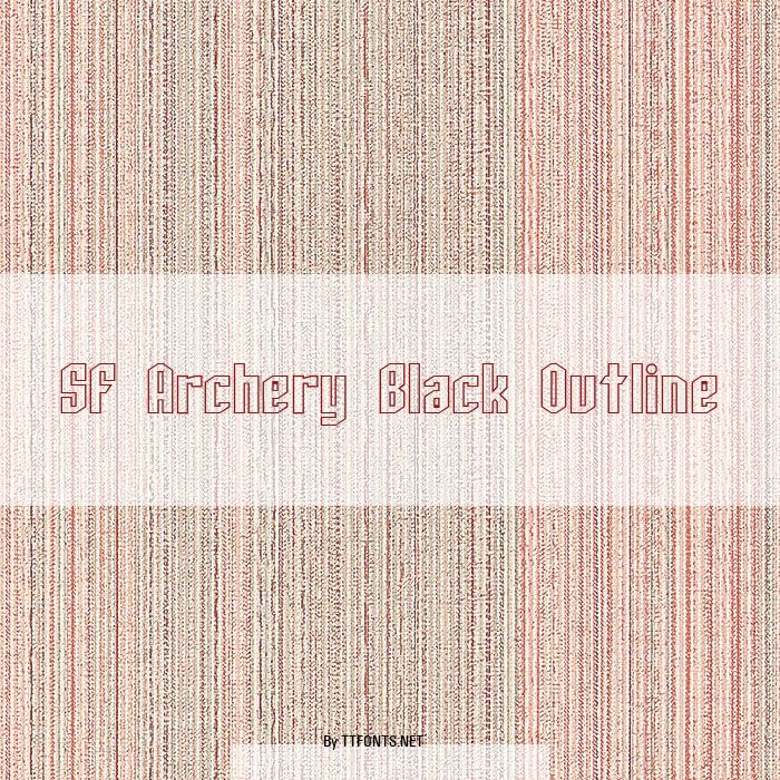SF Archery Black Outline example