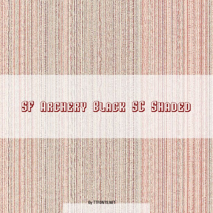 SF Archery Black SC Shaded example