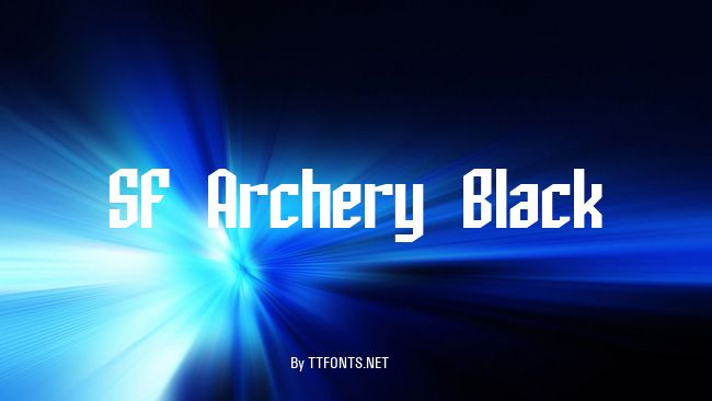 SF Archery Black example