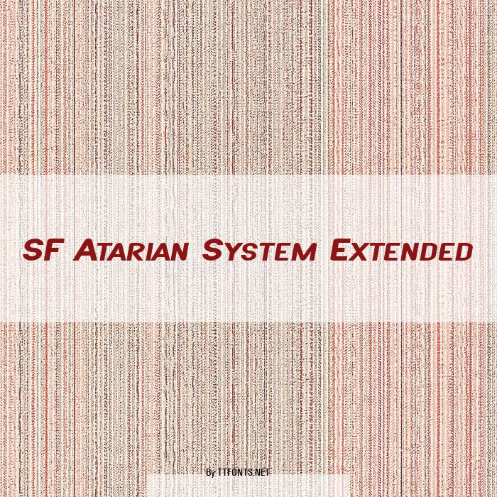 SF Atarian System Extended example