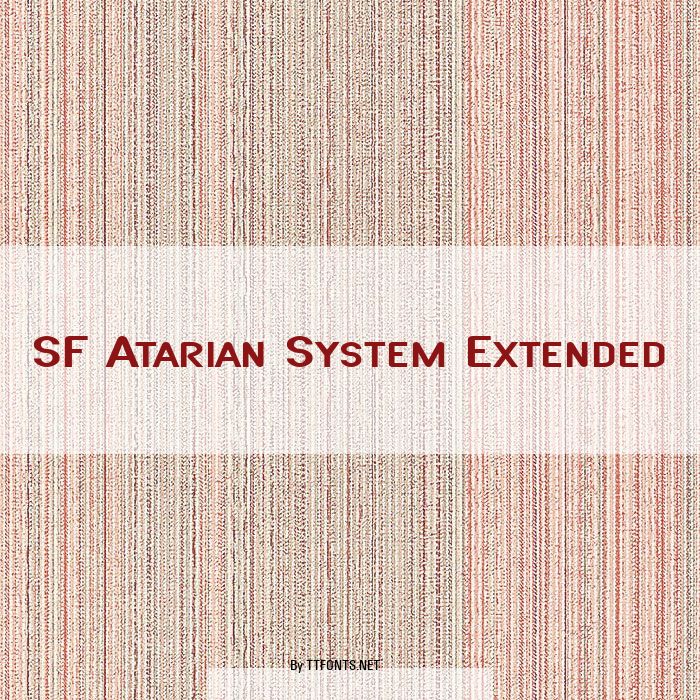SF Atarian System Extended example