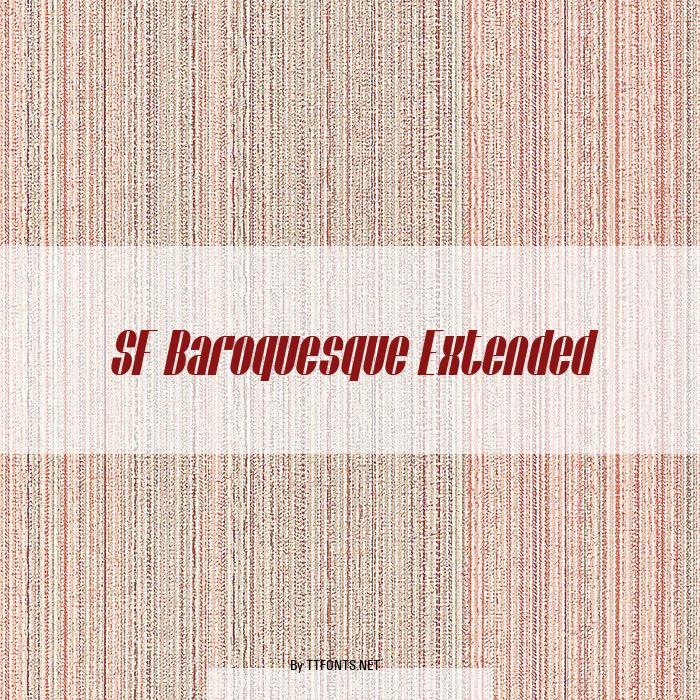 SF Baroquesque Extended example
