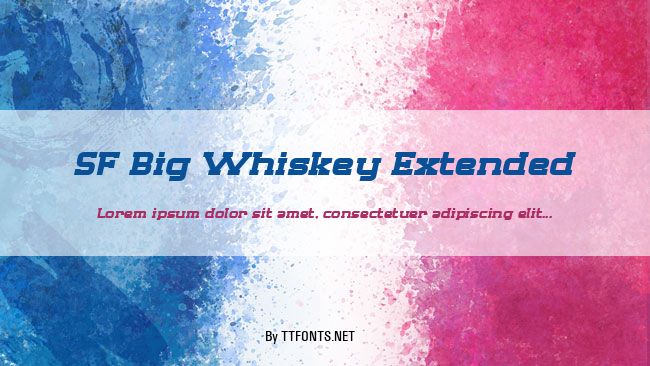 SF Big Whiskey Extended example