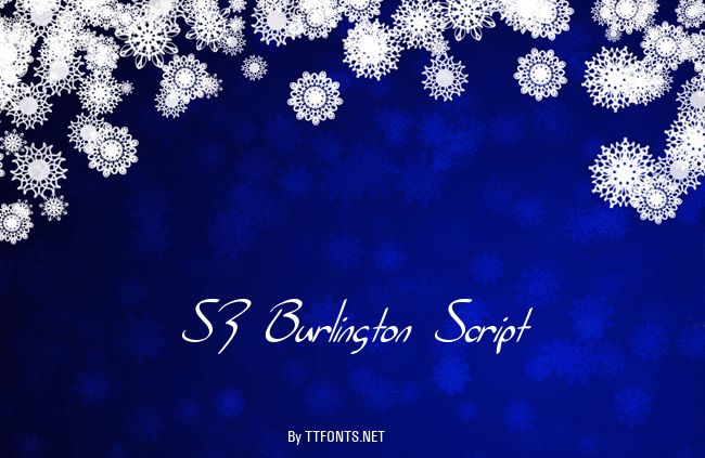 SF Burlington Script example