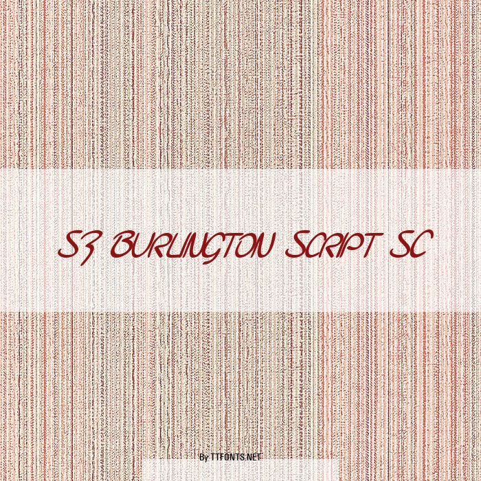 SF Burlington Script SC example