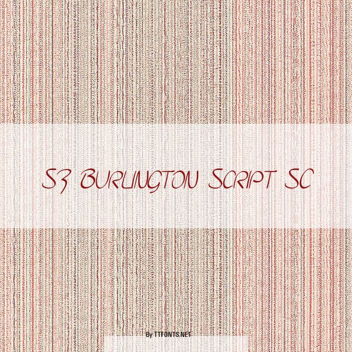 SF Burlington Script SC example