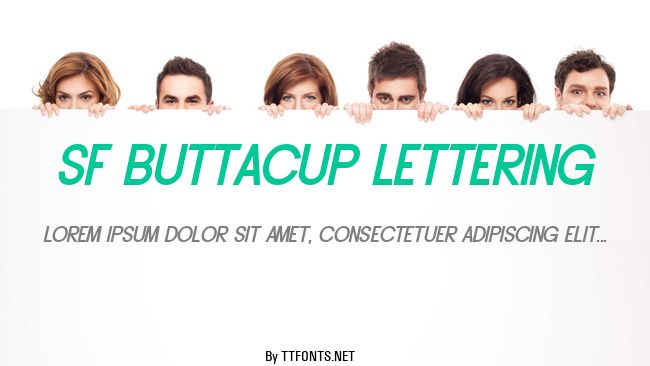 SF Buttacup Lettering example