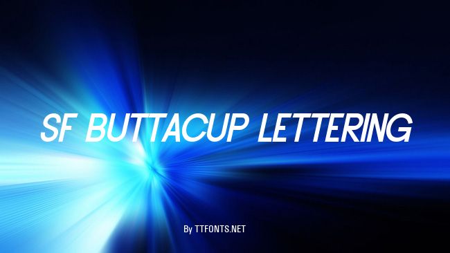 SF Buttacup Lettering example