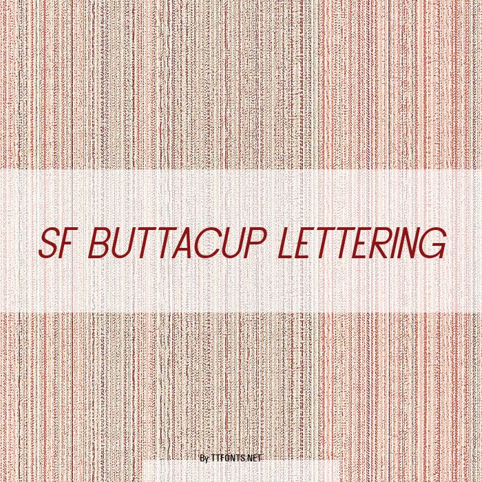 SF Buttacup Lettering example