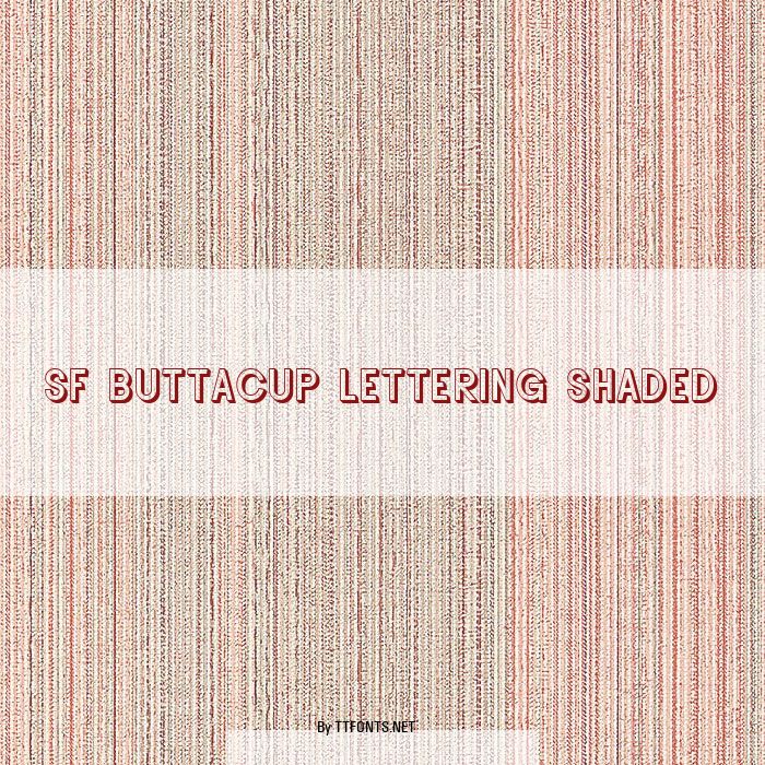 SF Buttacup Lettering Shaded example