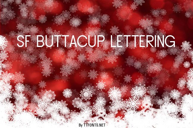 SF Buttacup Lettering example