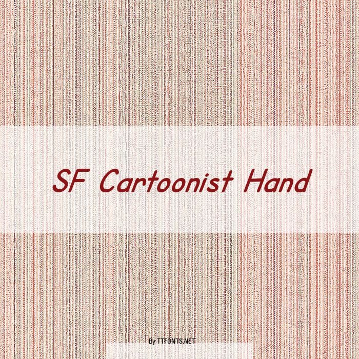 SF Cartoonist Hand example