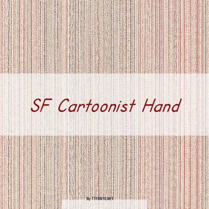 SF Cartoonist Hand example