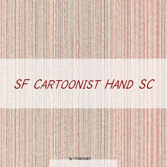SF Cartoonist Hand SC example