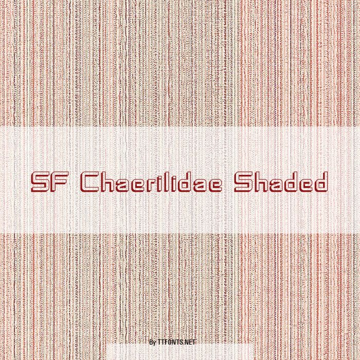 SF Chaerilidae Shaded example