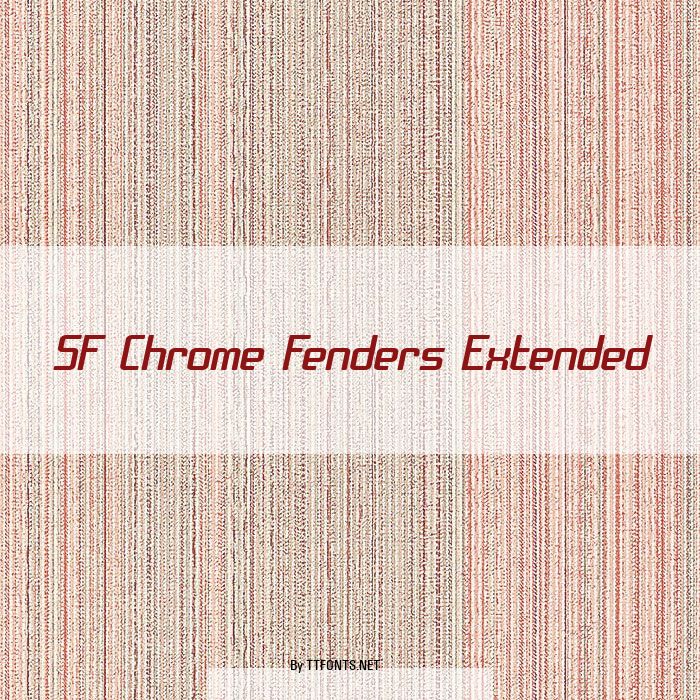 SF Chrome Fenders Extended example