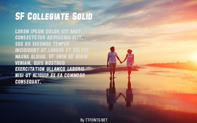 SF Collegiate Solid example