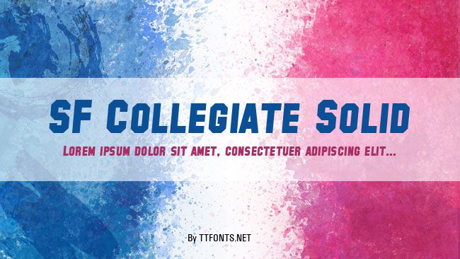 SF Collegiate Solid example